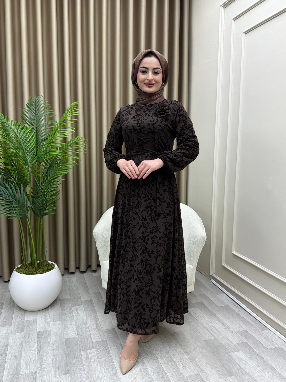 Kristal Elbise Kahve